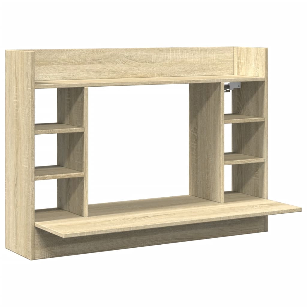 Nástěnný Psací Stůl Dub Sonoma 105X48X75 Cm Kompozitní Dřevo
