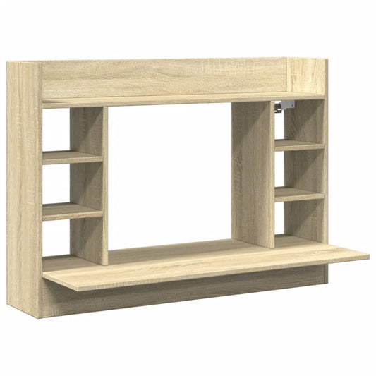 Nástěnný Psací Stůl Dub Sonoma 105X48X75 Cm Kompozitní Dřevo