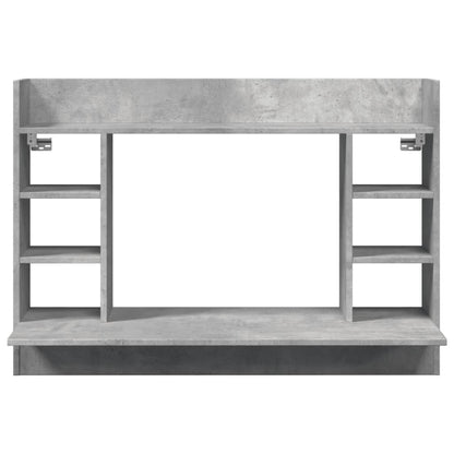 Nástěnný Psací Stůl Betonově Šedý 105X48X75 Cm Kompozitní Dřevo