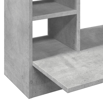 Nástěnný Psací Stůl Betonově Šedý 105X48X75 Cm Kompozitní Dřevo