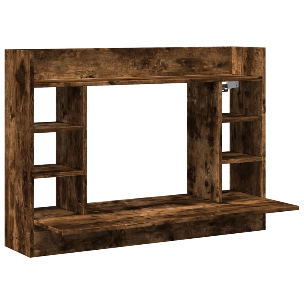 Nástěnný Psací Stůl Kouřový Dub 105X48X75 Cm Kompozitní Dřevo
