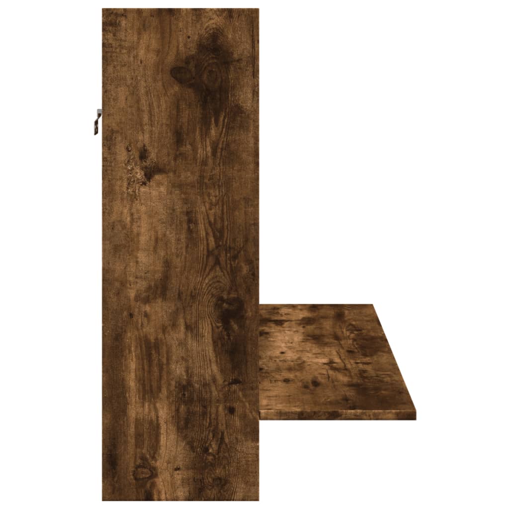 Nástěnný Psací Stůl Kouřový Dub 105X48X75 Cm Kompozitní Dřevo