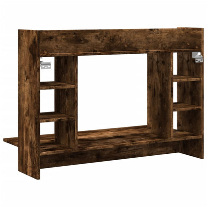 Nástěnný Psací Stůl Kouřový Dub 105X48X75 Cm Kompozitní Dřevo