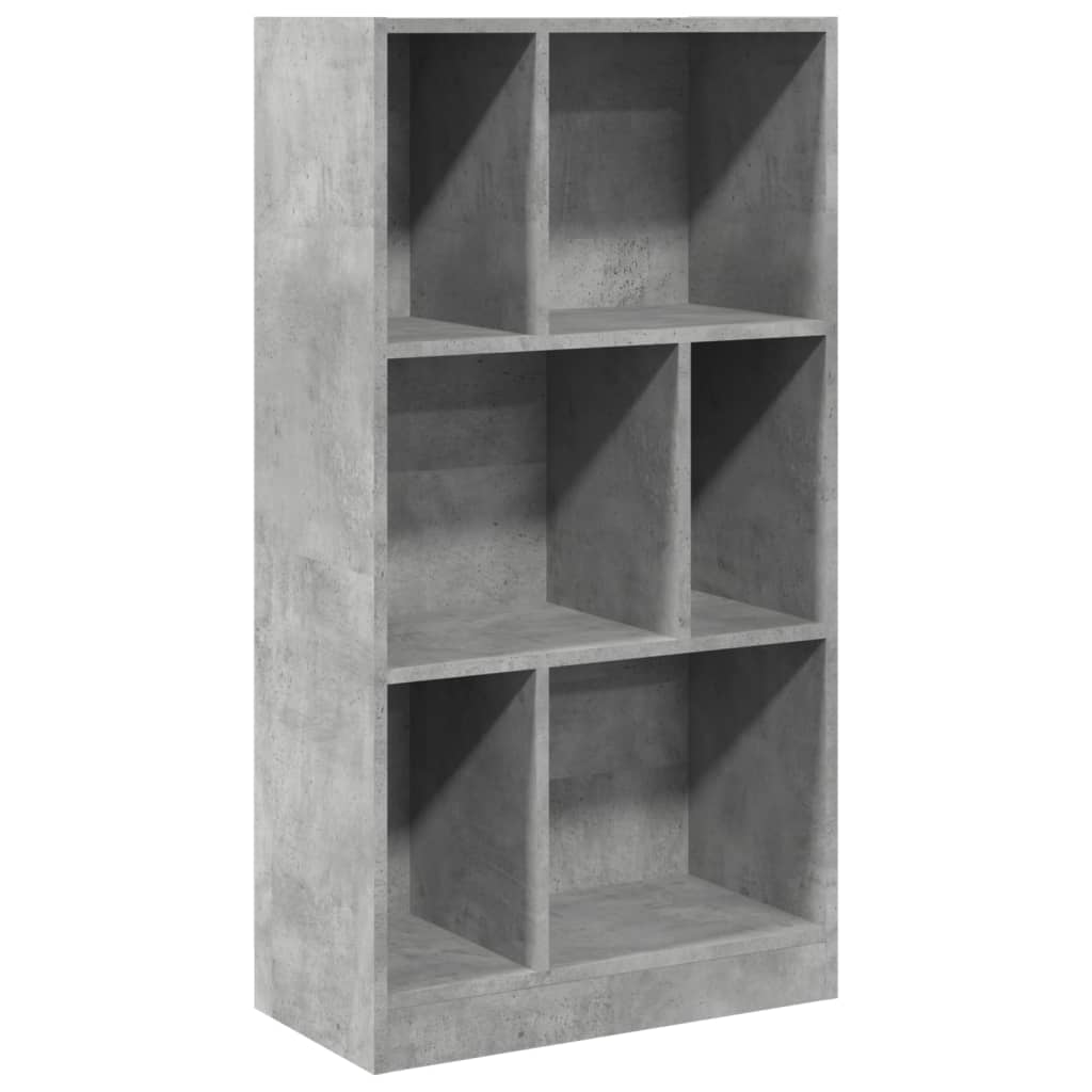 Knihovna Betonově Šedá 57 X 28,5 X 107,5 Cm Kompozitní Dřevo