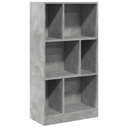 Knihovna Betonově Šedá 57 X 28,5 X 107,5 Cm Kompozitní Dřevo