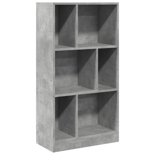 Knihovna Betonově Šedá 57 X 28,5 X 107,5 Cm Kompozitní Dřevo