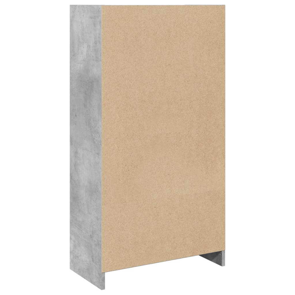 Knihovna Betonově Šedá 57 X 28,5 X 107,5 Cm Kompozitní Dřevo