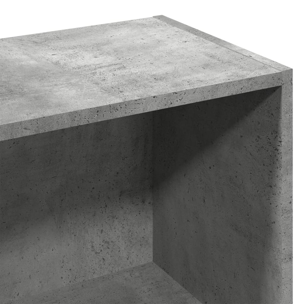Knihovna Betonově Šedá 57 X 28,5 X 107,5 Cm Kompozitní Dřevo