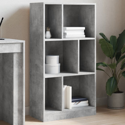 Knihovna Betonově Šedá 57 X 28,5 X 107,5 Cm Kompozitní Dřevo