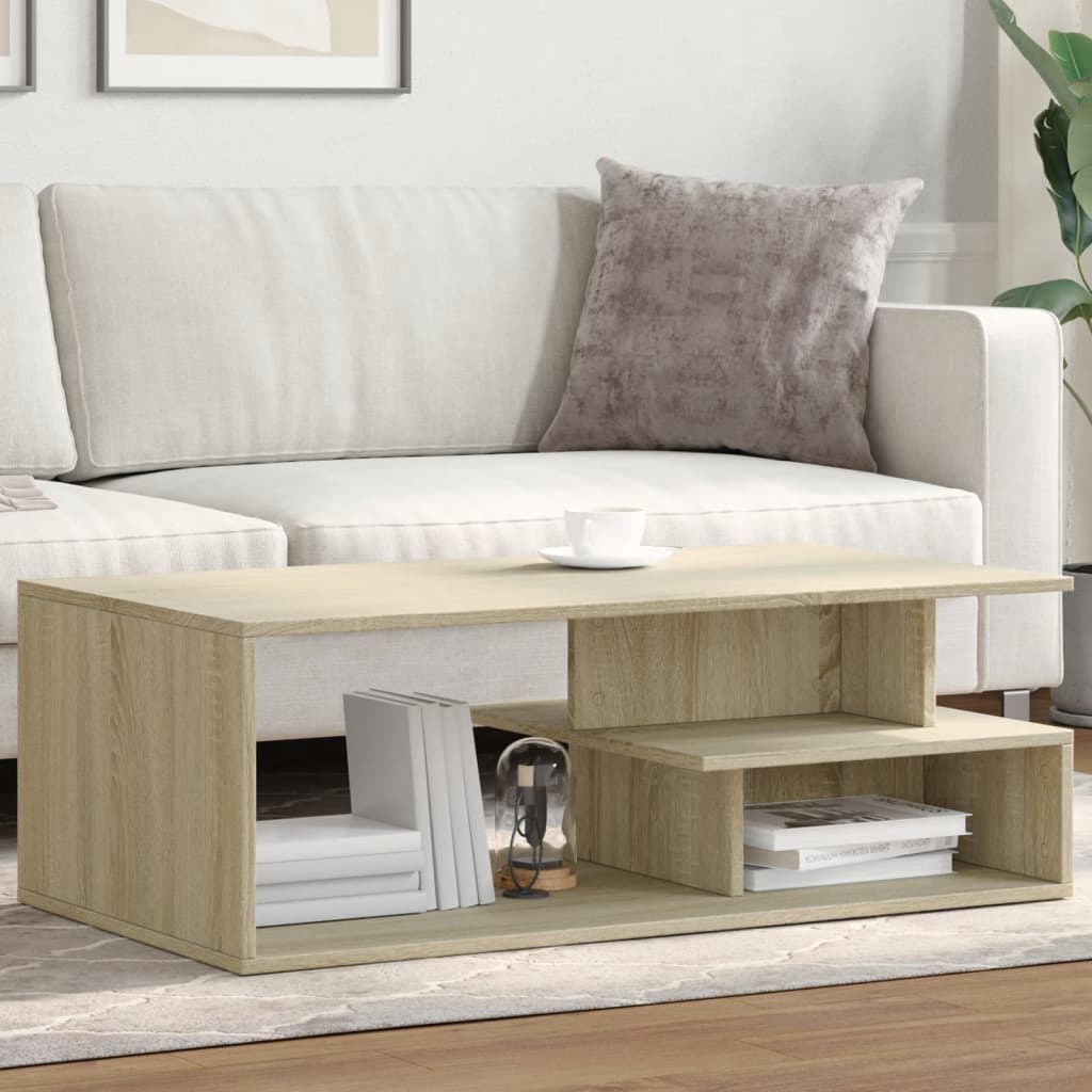 Konferenční Stolek Šedý Sonoma 102X55X35 Cm Kompozitní Dřevo