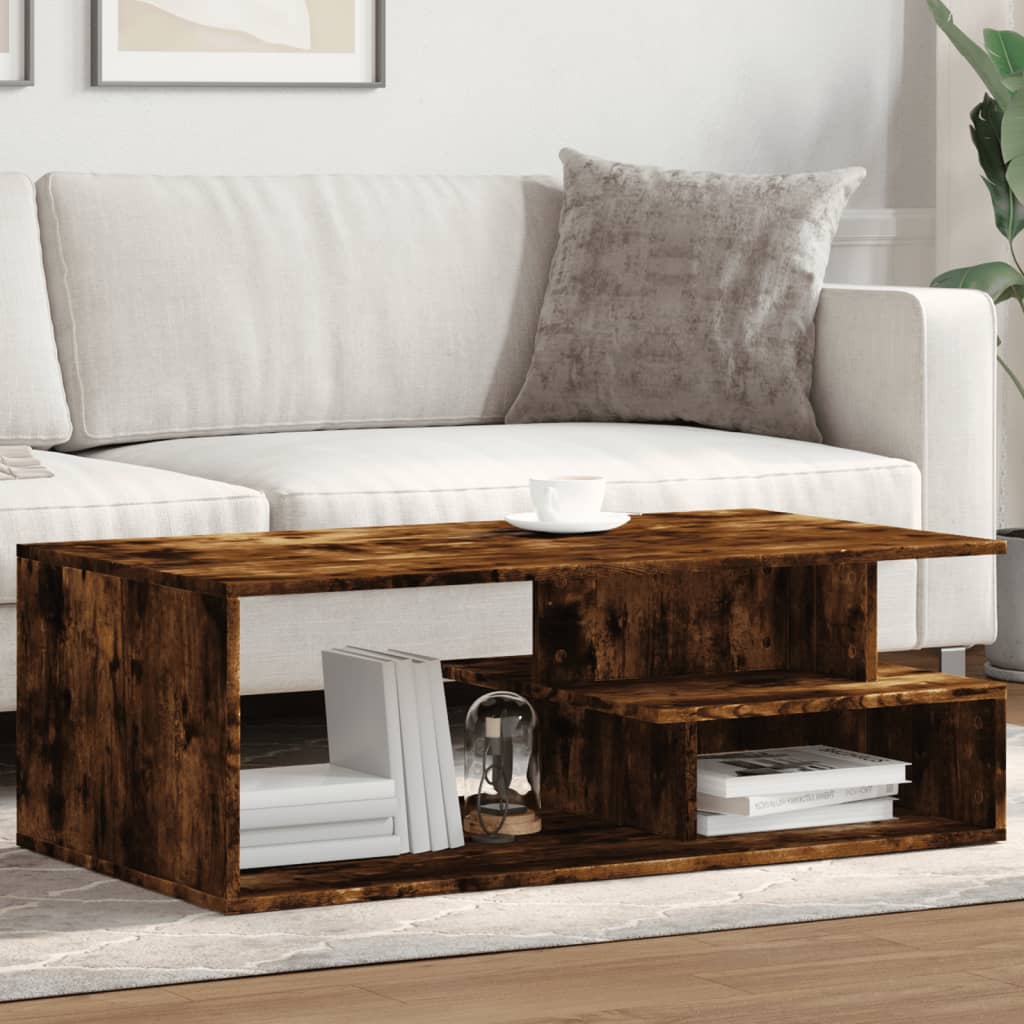 Konferenční Stolek Šedý Sonoma 102X55X35 Cm Kompozitní Dřevo