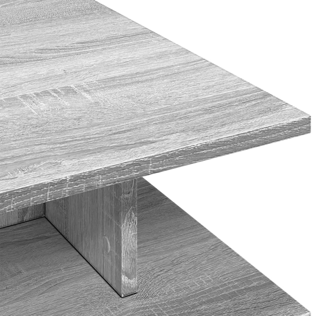 Konferenční Stolek Šedý Sonoma 102X55X35 Cm Kompozitní Dřevo