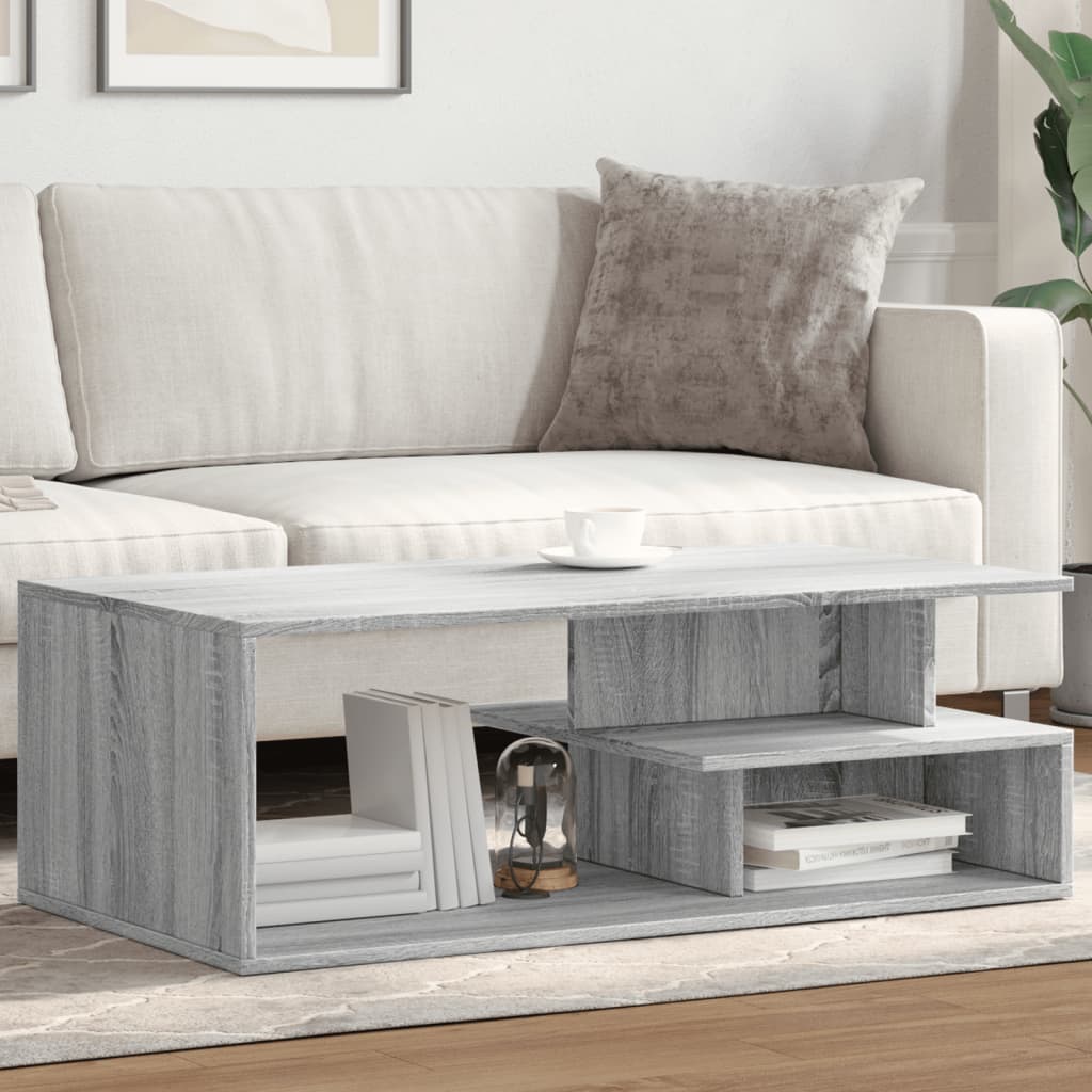 Konferenční Stolek Šedý Sonoma 102X55X35 Cm Kompozitní Dřevo