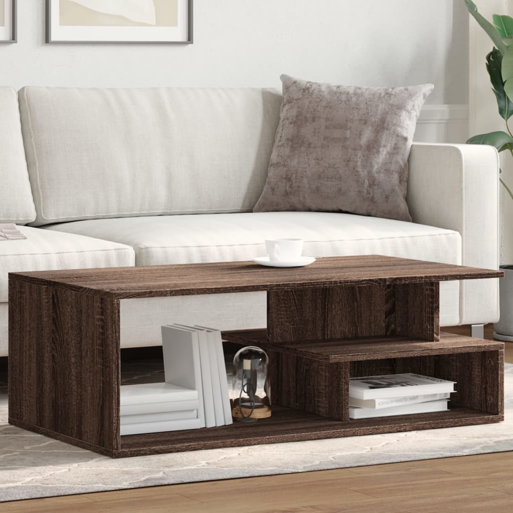 Konferenční Stolek Šedý Sonoma 102X55X35 Cm Kompozitní Dřevo