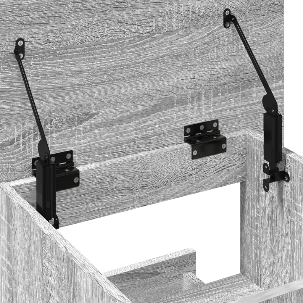 Přednáškový Pult S Kolečky A Zásuvkou Šedý Sonoma 55X55X107 Cm