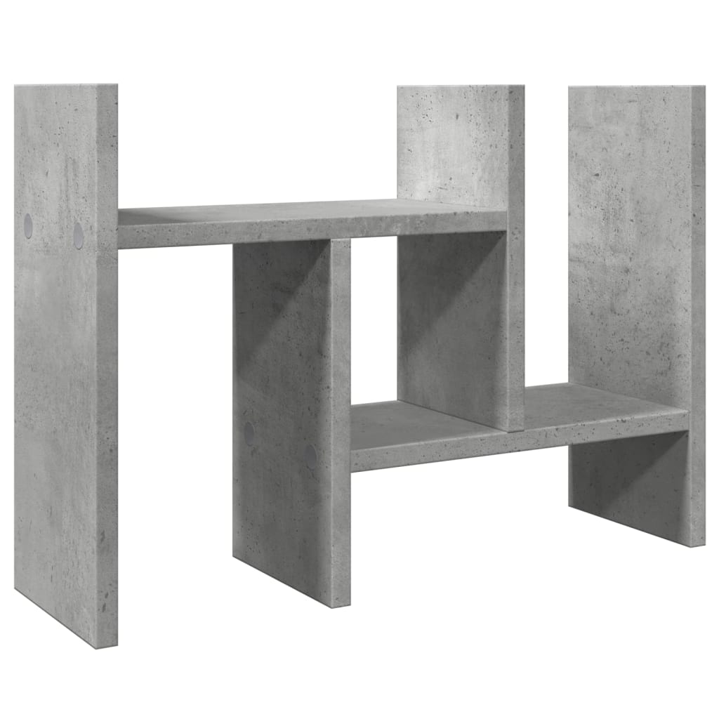 Stolní Organizér Betonově Šedý 34,5 X 15,5 X 35,5 Cm Kompozit