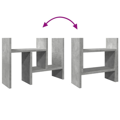 Stolní Organizér Betonově Šedý 34,5 X 15,5 X 35,5 Cm Kompozit