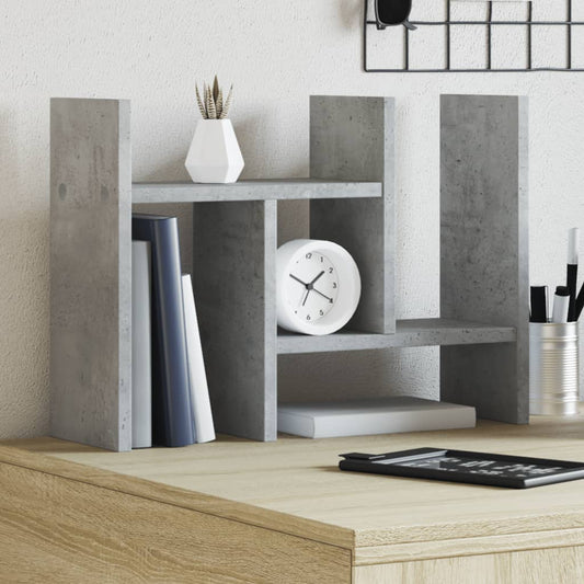 Stolní Organizér Betonově Šedý 34,5 X 15,5 X 35,5 Cm Kompozit