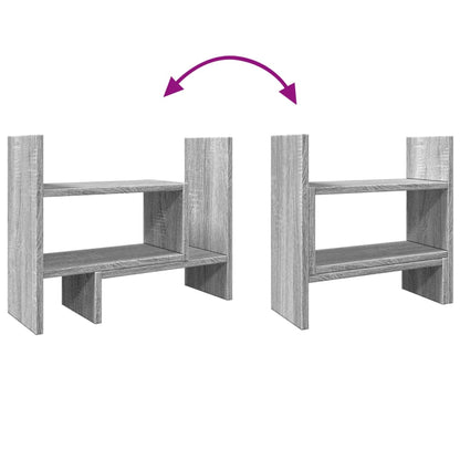 Stolní Organizér Šedý Sonoma 38,5 X 17 X 39 Cm Kompozitní Dřevo