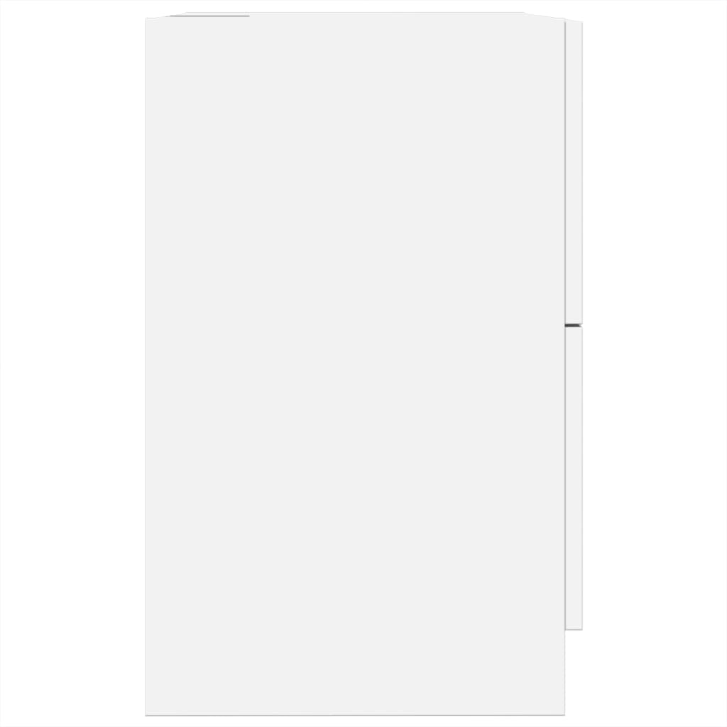 Skříňka Pod Umyvadlo Bílá 40 X 37 X 59 Cm Kompozitní Dřevo