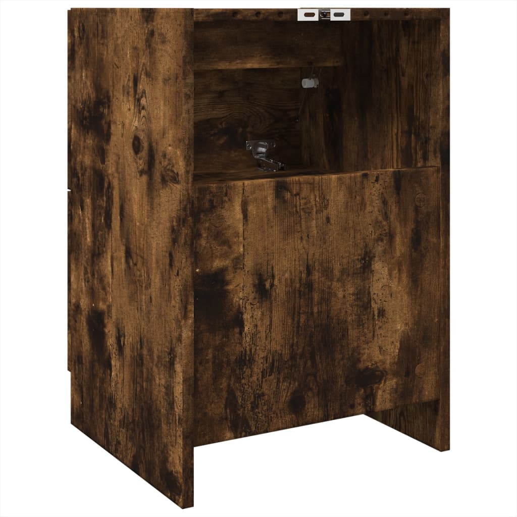Skříňka Pod Umyvadlo Kouřový Dub 40X37X59 Cm Kompozitní Dřevo