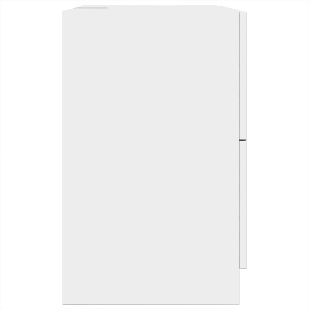 Skříňka Pod Umyvadlo Bílá 59 X 37 X 59 Cm Kompozitní Dřevo