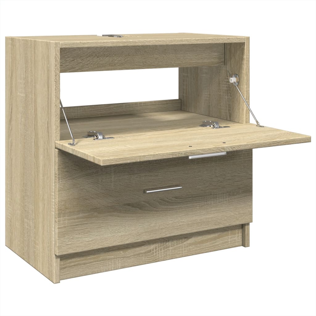 Skříňka Pod Umyvadlo Dub Sonoma 59X37X59 Cm Kompozitní Dřevo