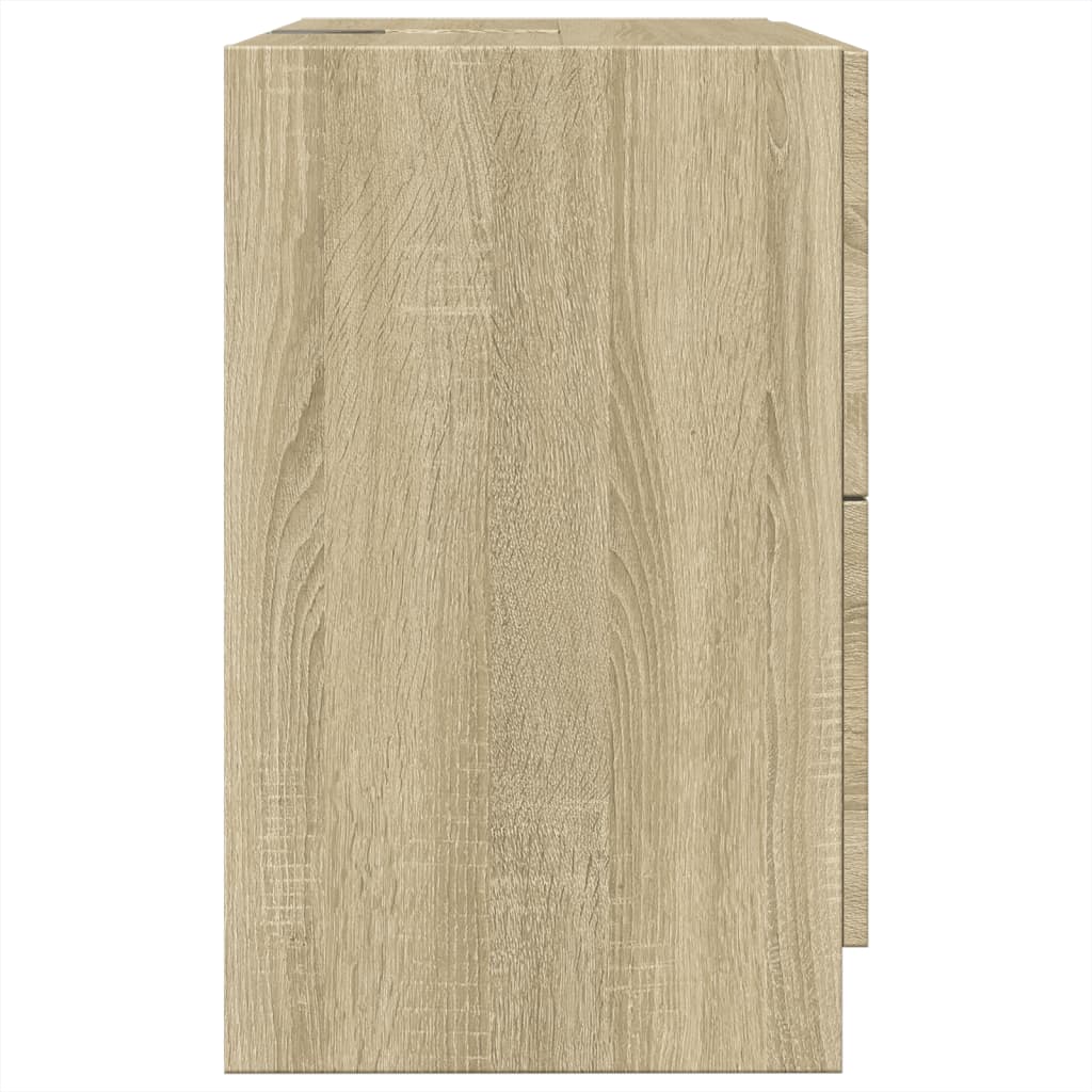 Skříňka Pod Umyvadlo Dub Sonoma 59X37X59 Cm Kompozitní Dřevo