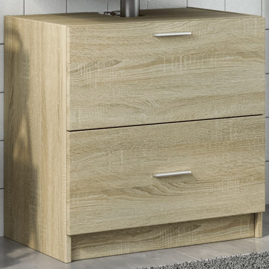 Skříňka Pod Umyvadlo Dub Sonoma 59X37X59 Cm Kompozitní Dřevo