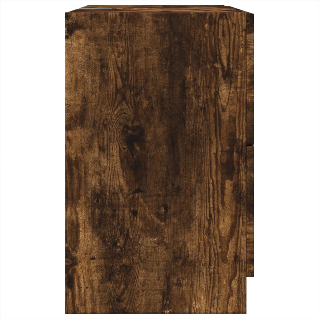 Skříňka Pod Umyvadlo Kouřový Dub 59X37X59 Cm Kompozitní Dřevo
