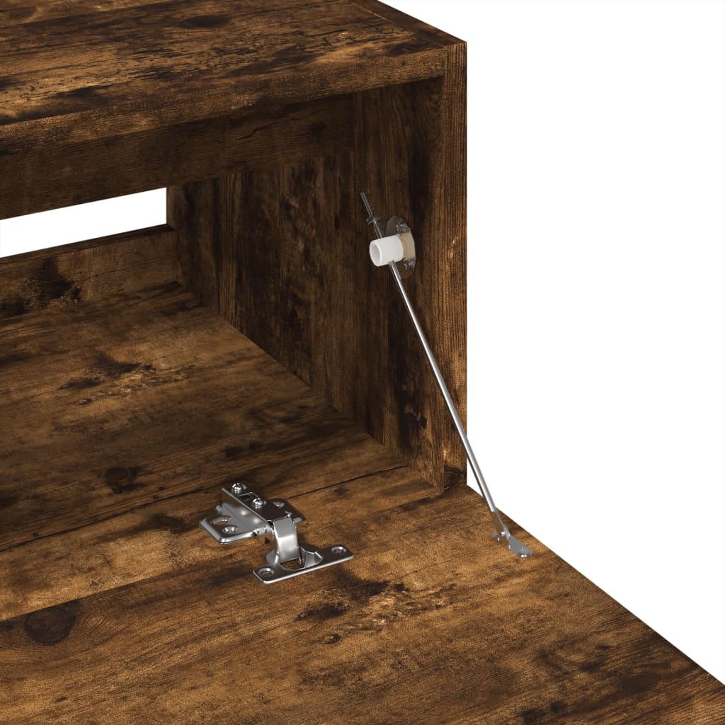 Skříňka Pod Umyvadlo Kouřový Dub 59X37X59 Cm Kompozitní Dřevo