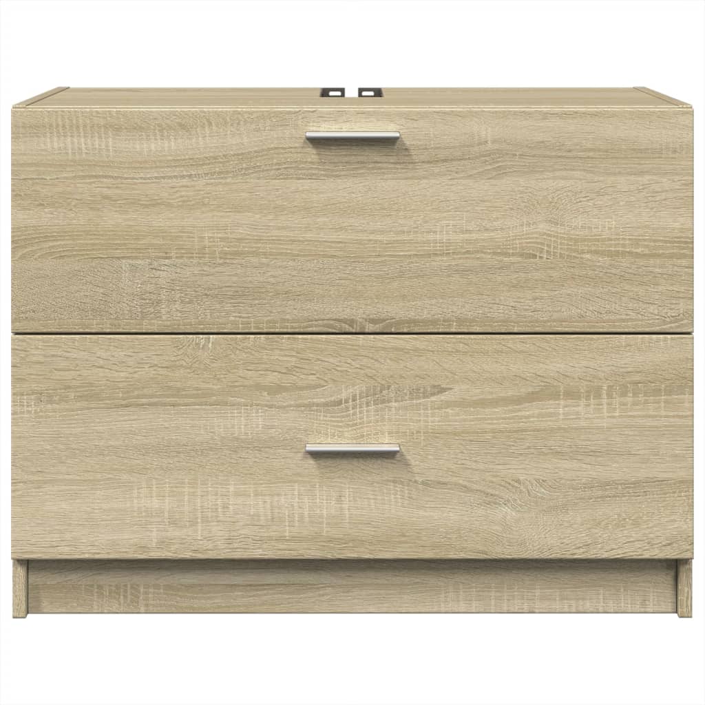 Skříňka Pod Umyvadlo Dub Sonoma 78X37X59 Cm Kompozitní Dřevo