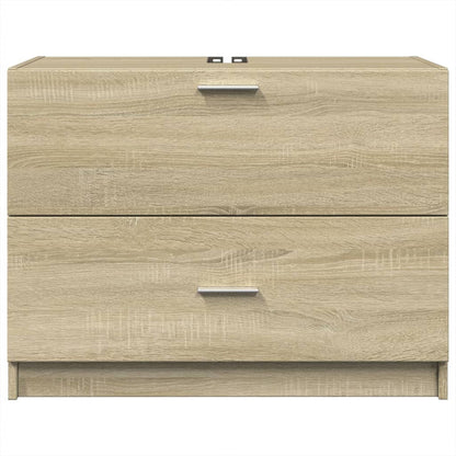 Skříňka Pod Umyvadlo Dub Sonoma 78X37X59 Cm Kompozitní Dřevo