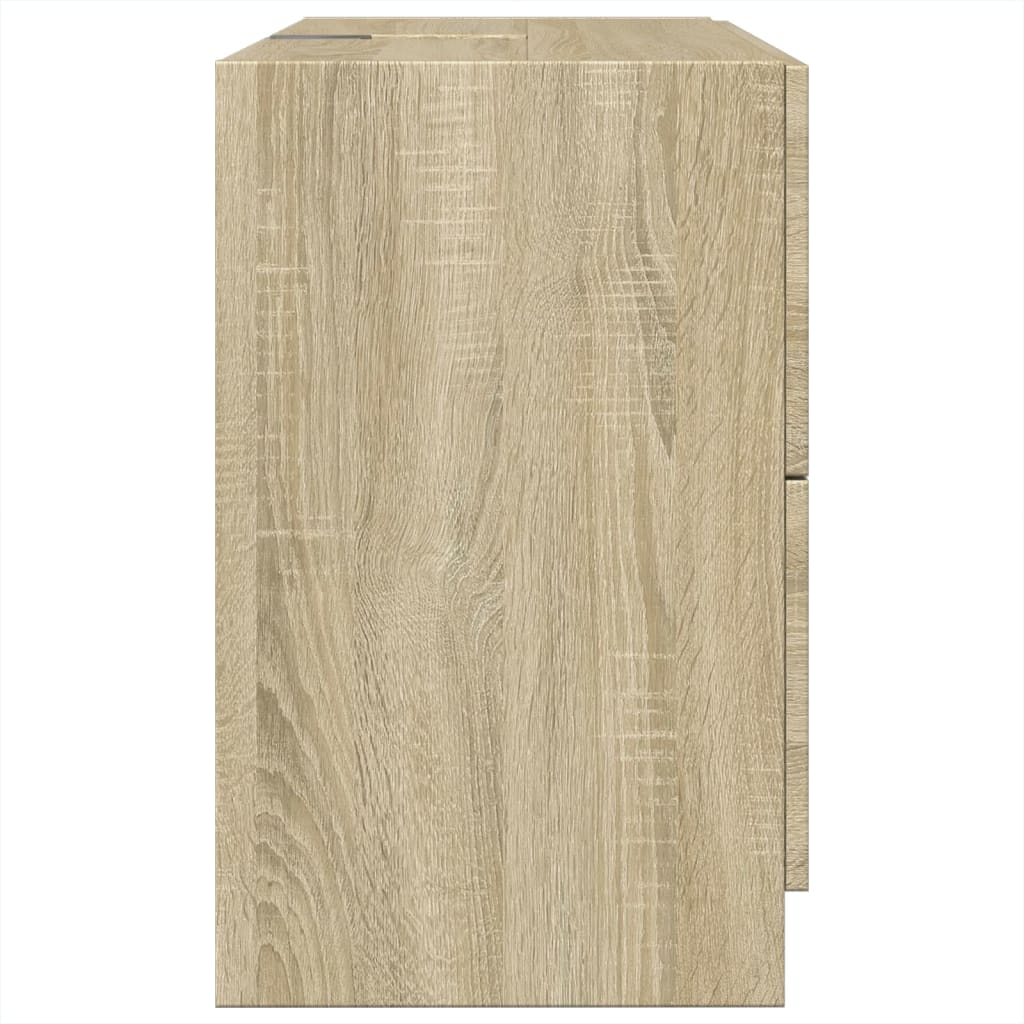 Skříňka Pod Umyvadlo Dub Sonoma 78X37X59 Cm Kompozitní Dřevo