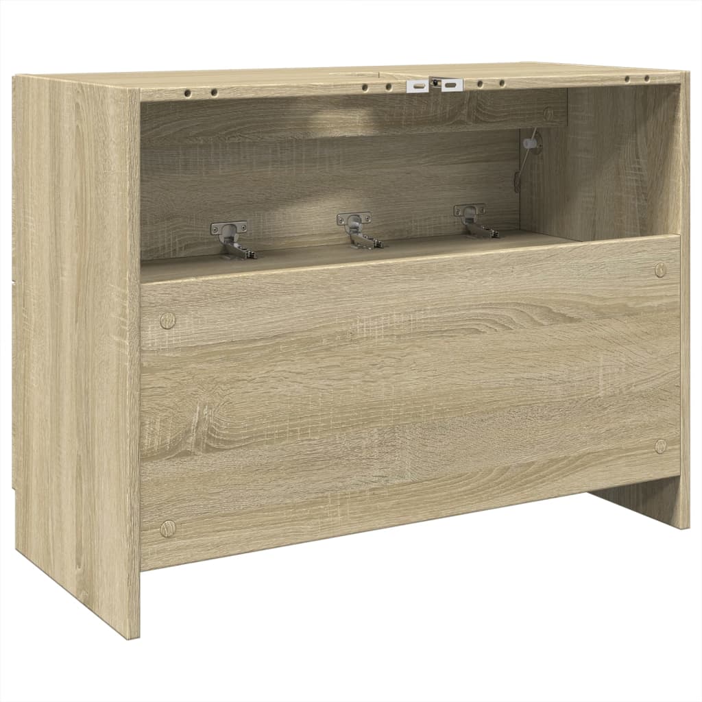 Skříňka Pod Umyvadlo Dub Sonoma 78X37X59 Cm Kompozitní Dřevo