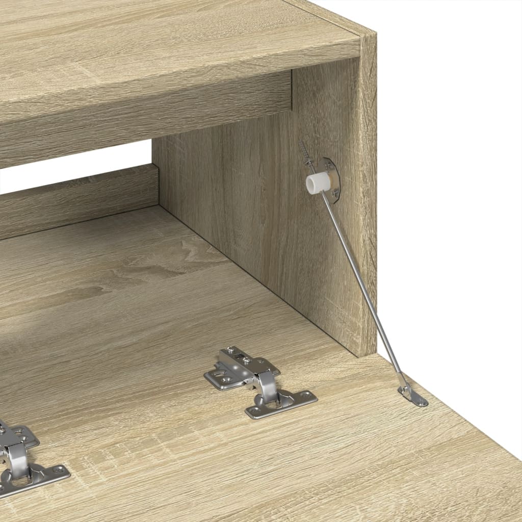 Skříňka Pod Umyvadlo Dub Sonoma 78X37X59 Cm Kompozitní Dřevo