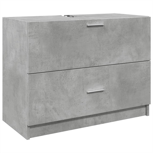 Skříňka Pod Umyvadlo Betonově Šedá 78X37X59 Cm Kompozitní Dřevo