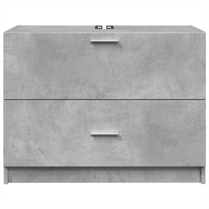 Skříňka Pod Umyvadlo Betonově Šedá 78X37X59 Cm Kompozitní Dřevo