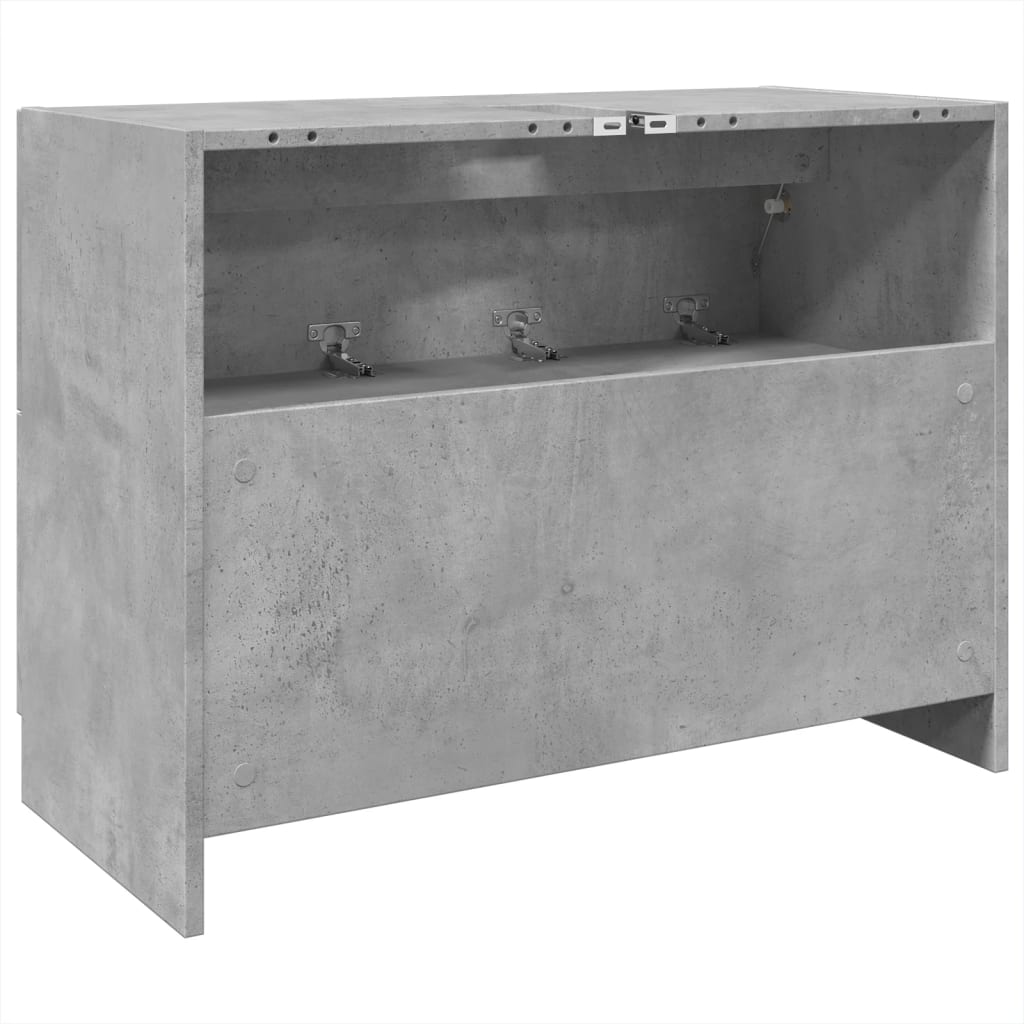 Skříňka Pod Umyvadlo Betonově Šedá 78X37X59 Cm Kompozitní Dřevo