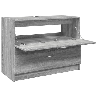 Skříňka Pod Umyvadlo Šedá Sonoma 78X37X59 Cm Kompozitní Dřevo