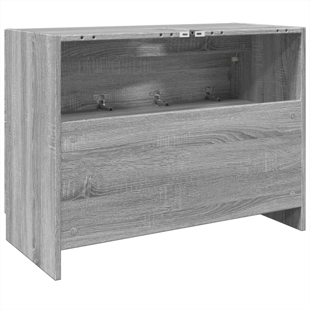 Skříňka Pod Umyvadlo Šedá Sonoma 78X37X59 Cm Kompozitní Dřevo