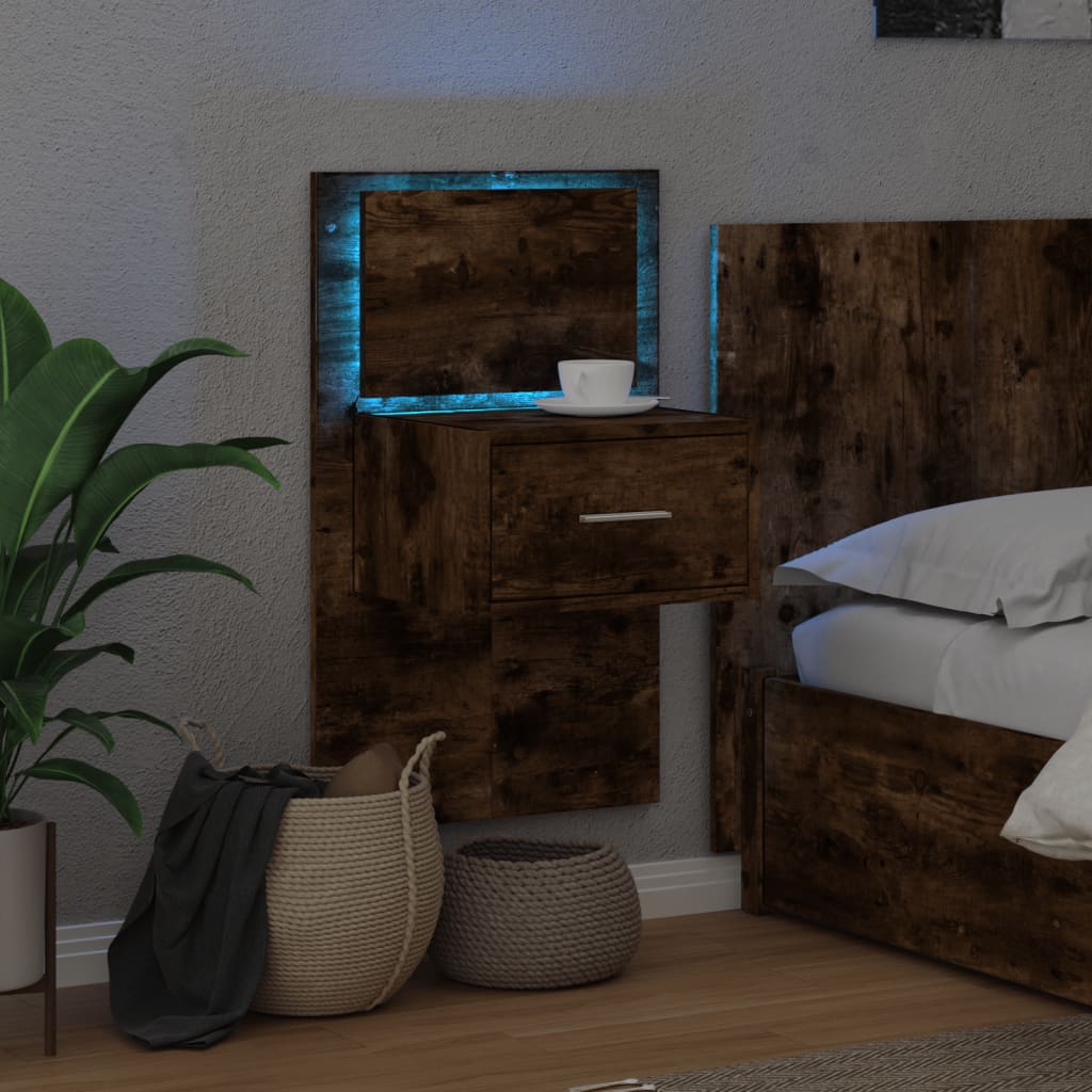 Nástěnný Noční Stolek S Led Osvětlením