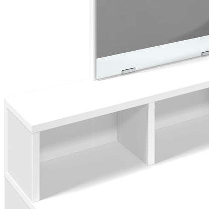 Toaletní Stolek Se Zrcadlem Bílý 80 X 41 X 144,5 Cm