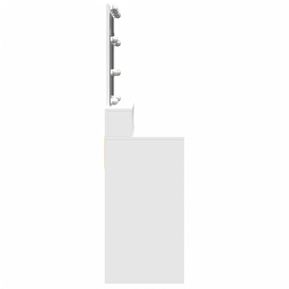 Toaletní Stolek S Led Bílý 80 X 41 X 144,5 Cm