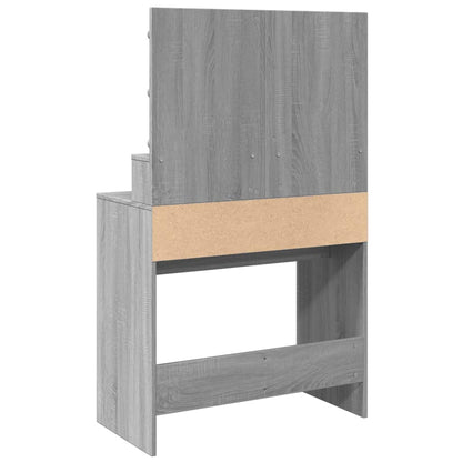 Toaletní Stolek S Led Šedý Sonoma 80 X 41 X 134,5 Cm