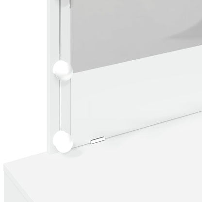 Toaletní Stolek S Led Bílý 100 X 40 X 120 Cm