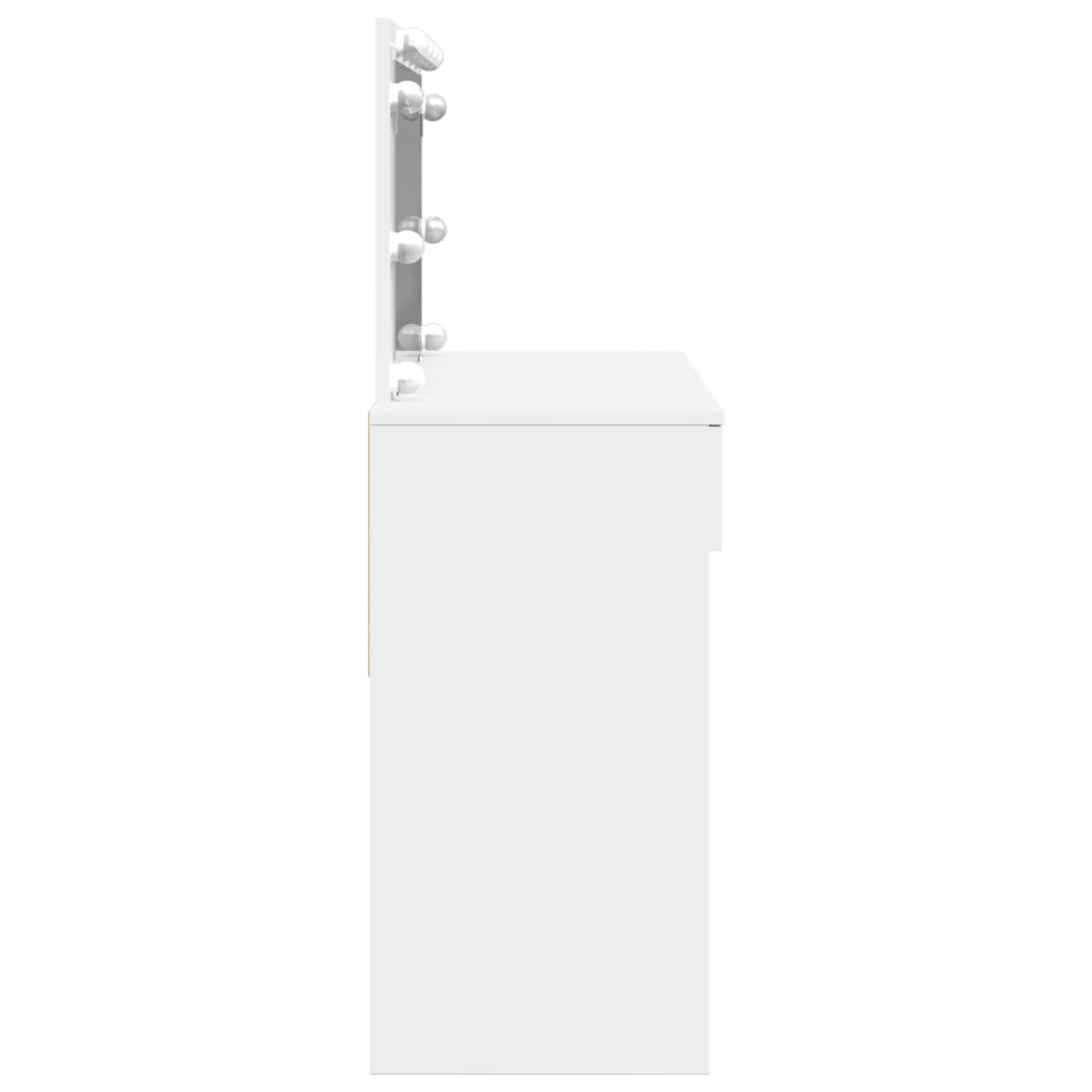 Toaletní Stolek S Led Bílý 100 X 40 X 120 Cm