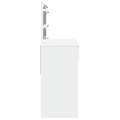 Toaletní Stolek S Led Bílý 100 X 40 X 120 Cm