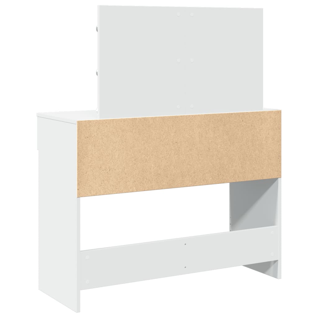 Toaletní Stolek S Led Bílý 100 X 40 X 120 Cm