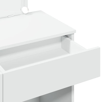 Toaletní Stolek S Led Bílý 100 X 40 X 120 Cm